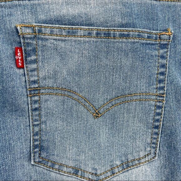 Levi’s 502 Regular Taper Boy’s Straight Leg Distressed Light Wash Denim Jeans 20 - Picture 10 of 17